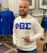 Phi Beta Sigma Nuetral Pocket Chenille Crewneck